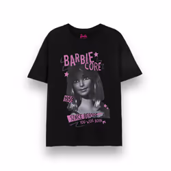 Barbie Short Sleeved T-Shirt (Womens Black) - X-Large