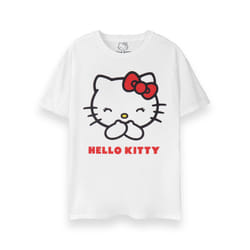 Hello Kitty Short Sleeved T-Shirt (Womens White) - Medium