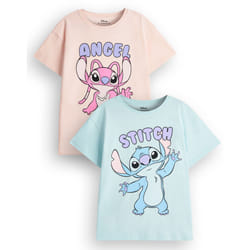 Disney Multi-Pack of 2 Short-Sleeved T-Shirts (Girls Multicoloured) - 9-10 Years