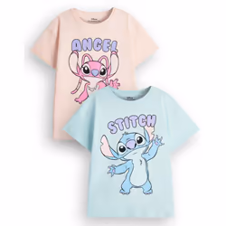 Disney Multi-Pack of 2 Short-Sleeved T-Shirts (Girls Multicoloured) - 11-12 Years