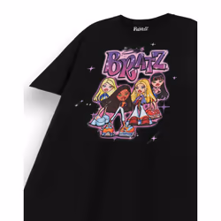 Bratz Short Sleeved T-Shirt (Womens Black) - Medium