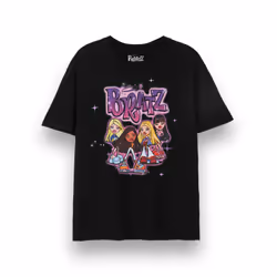 Bratz Short Sleeved T-Shirt (Womens Black) - Large