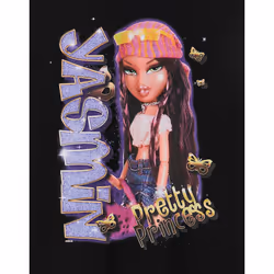 Bratz Short Sleeved T-Shirt (Womens Black) - Medium