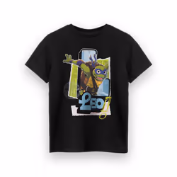 Teenage Mutant Ninja Turtles Short Sleeved T-Shirt (Boys Black) - 5-6 Years