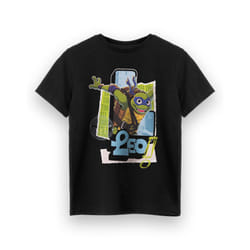 Teenage Mutant Ninja Turtles Short Sleeved T-Shirt (Boys Black) - 11-12 Years