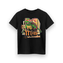 Teenage Mutant Ninja Turtles Short Sleeved T-Shirt (Boys Black) - 7-8 Years