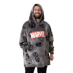 Marvel Blanket Hoodie (Mens Grey)