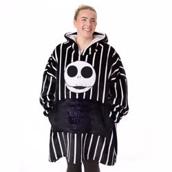 Disney The Nightmare Before Christmas Blanket Hoodie (Unisex Black)