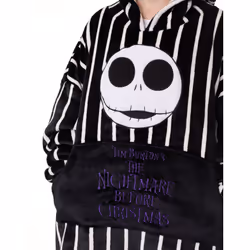 Disney The Nightmare Before Christmas Blanket Hoodie (Unisex Black)