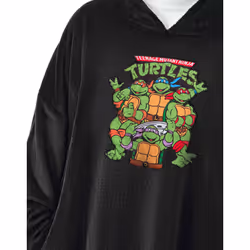 Teenage Mutant Ninja Turtles Blanket Hoodie (Mens Black)