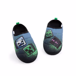Minecraft Slip On Loafer Slippers (Boys Multicoloured) - 12 UK Child