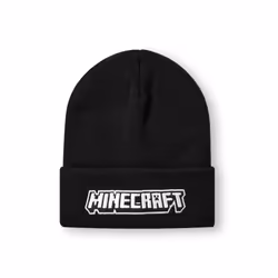 Minecraft Beanie Hat (Boys Black)