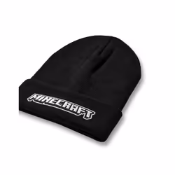 Minecraft Beanie Hat (Boys Black)