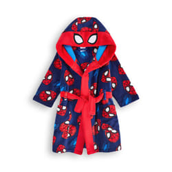 Marvel Hooded Bathrobe (Boys Red) - 7-8 Years