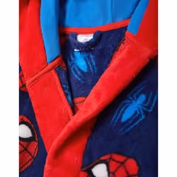 Marvel Hooded Bathrobe (Boys Red) - 7-8 Years