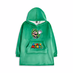 Nintendo Blanket Hoodie (Boys Green) - 6-8 Years