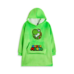 Nintendo Blanket Hoodie (Unisex Kids Green) - 6-8 Years