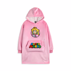Nintendo Blanket Hoodie (Girls Pink) - 9-13 Years