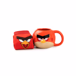Angry Birds Mug and Sock Gift Set (Womens Red)