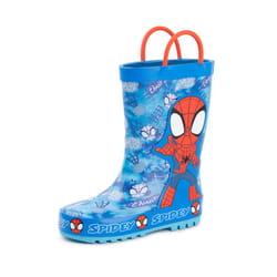 Marvel Spidey & Hits Amazing Friends Wellington Boots with Handles (Unisex Kids Blue) - 6 UK Child