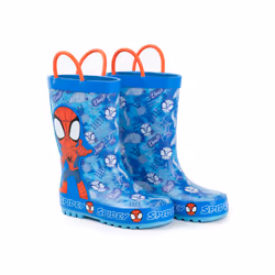 Marvel Spidey & Hits Amazing Friends Wellington Boots with Handles (Unisex Kids Blue) - 6 UK Child