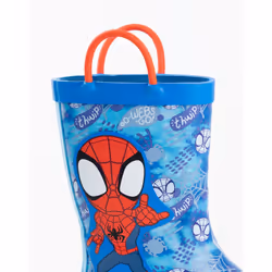 Marvel Spidey & Hits Amazing Friends Wellington Boots with Handles (Unisex Kids Blue) - 6 UK Child