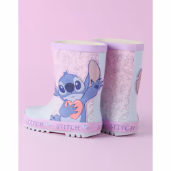 Disney Lilo & Stitch Wellington Boots without Handles (Girls Purple) - 13 UK Child