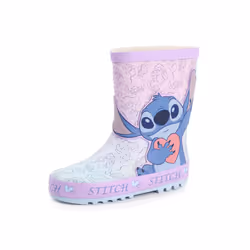 Disney Lilo & Stitch Wellington Boots without Handles (Girls Purple) - 2 UK Child