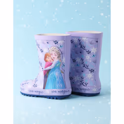 Disney Frozen Wellington Boots without Handles (Girls Purple) - 8 UK Child