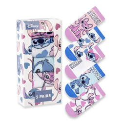 Disney Calf Socks Set of 5 (Girls Multicoloured) - 9-12 UK