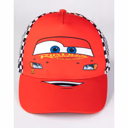 Disney Cars Adjustable Curved Peak Cap (Boys Red)