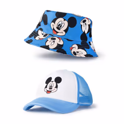 Disney Bucket Hat & Cap Set (Boys Blue)
