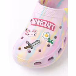 Minecraft Clogs (Girls Purple) - 12 UK Child