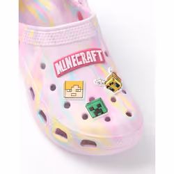Minecraft Clogs (Girls Purple) - 3 UK Child