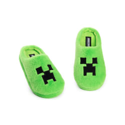 Minecraft Mule Slippers (Boys Green) - 5 UK Child