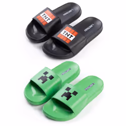 Minecraft Sliders (Boys Multicoloured) - 2 UK Child