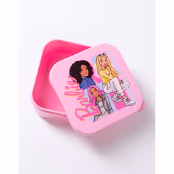 Barbie Lunch Bag Bottle and Snack Pot (Girls Pink)