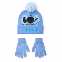 Disney Beanie and Gloves Set (Girls Blue)