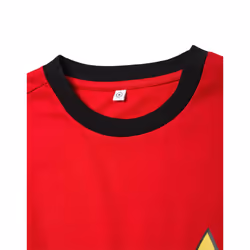 Star Trek Short Sleeved T-Shirt (Mens Red) - X-Large