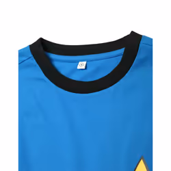 Star Trek Short Sleeved T-Shirt (Mens Blue) - Small