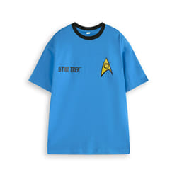 Star Trek Short Sleeved T-Shirt (Mens Blue) - X-Large