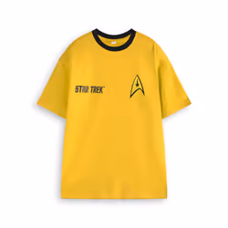 Star Trek Short Sleeved T-Shirt (Mens Yellow) - XXX-Large