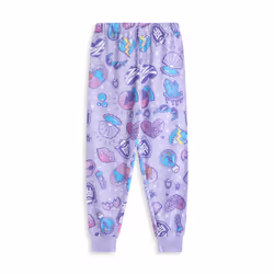 Monster High Short Sleeve Long Leg Pyjama Set (Girls Purple) - 11-12 Years