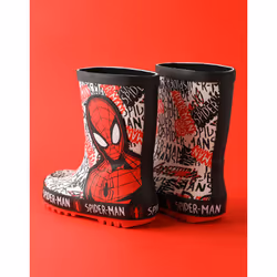 Spiderman Wellington Boots without Handles (Boys Red) - 12 UK Child