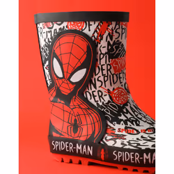 Spiderman Wellington Boots without Handles (Boys Red) - 12 UK Child