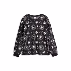 Disney Long Sleeve Long Leg Pyjama Set (Womens Black) - Small