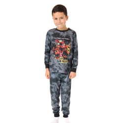 Five Nights At Freddy's Long Sleeve Long Leg Pyjama Set (Boys Black)