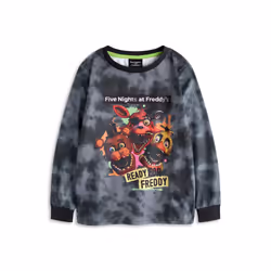 Five Nights At Freddy's Long Sleeve Long Leg Pyjama Set (Boys Black)