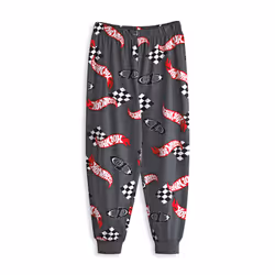 Hot Wheels Short Sleeve Long Leg Pyjama Set (Mens Black) - XX-Large