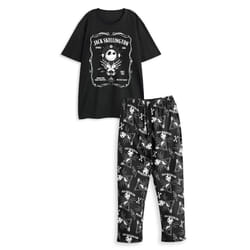 Disney The Nightmare Before Christmas Short Sleeve Long Leg Pyjama Set (Mens Black) - Large